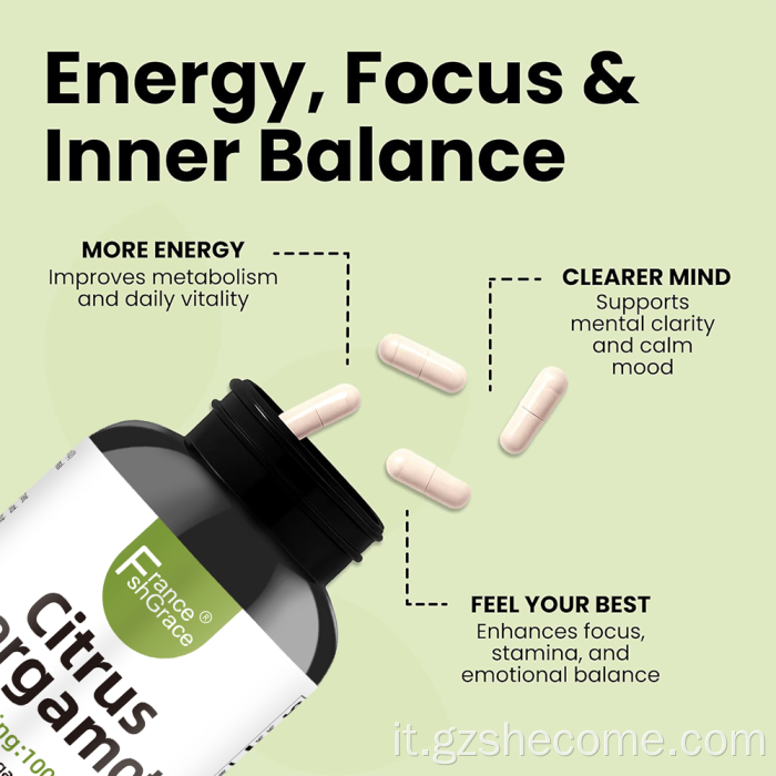 Shecome Citrus Bergamot Capsule Supporto per il colesterolo cardiaco